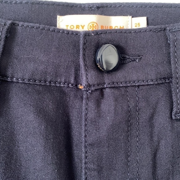 Tory Burch Navy Skinny Trousers Pants - Picture 6 of 14